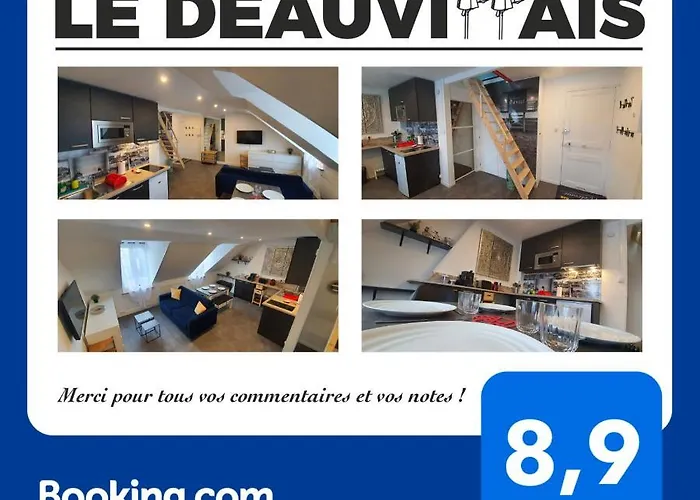 Le Deauvillais - Plein Centre - 4 Pers - 2 Mn - Ideal Famille アパート ドーヴィル